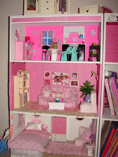 Diy Barbie House From A Shelf A Girl And A Glue Gun