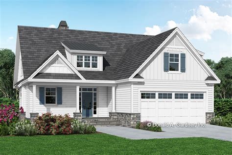3 Bed Modern Farmhouse Plan With Open Concept Living 444070gdn