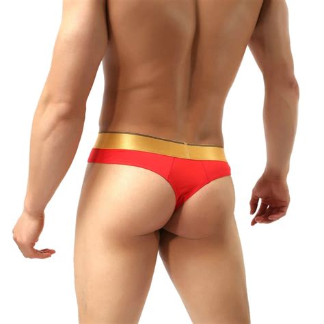 Musclemate Hot Mens Thong Underwear Mens Butt Flaunting Thong Undie Mens Underwear Showing