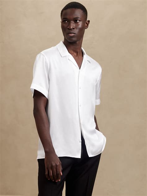 Lyam Silk Resort Shirt Banana Republic