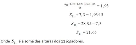 Participantesroberto jatahy, ceo do grupo somadanniela eiger, analista de consumo e varejo na xp o ceo do grupo soma, dono das marcas animale. Qual deverá ser a média mínima das estaturas, em metro ...