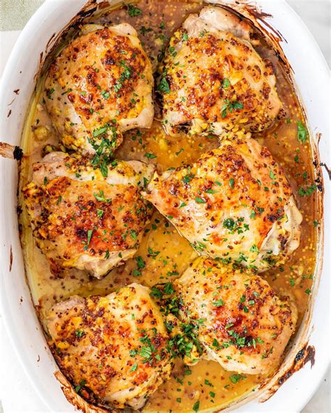 Oven baked boneless chicken thighs is a delicious chicken dinner recipe with easy prep that is on the table in 30 minutes! Oven Baked Chicken Thighs (Jo Cooks) | Oven baked chicken ...