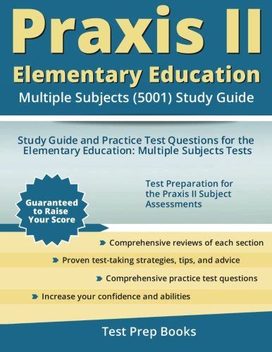 Praxis Ii Elementary Education Multiple Subjects 5001 Study Guide