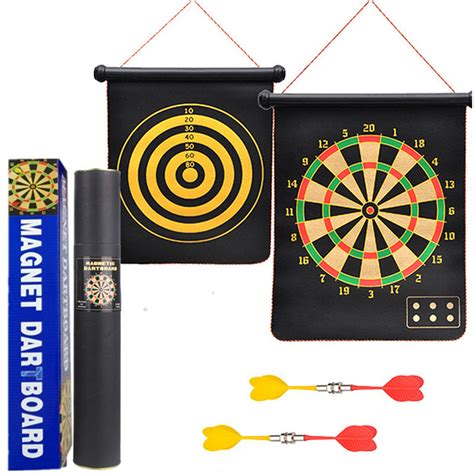 Wholesale Magnetic Dart Board Double Sided Flocking Dartboards Safety