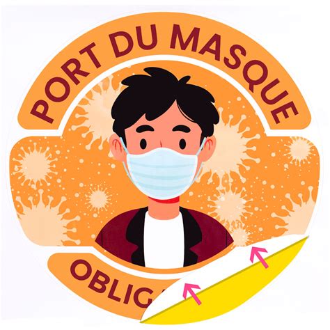 Le port du masque obligatoire à l'extérieur ? Enseigne covid-19 "port du masque obligatoire" au meilleur ...