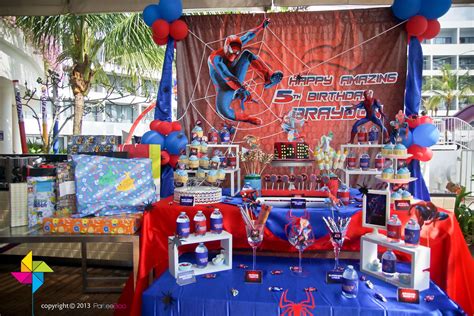 My older son had a birthday this past weekend and wanted a spider man party. ParteeBoo - The Party Designers | Spiderman birthday ...