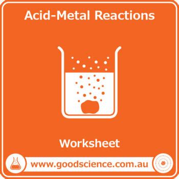 Some acids react with some metals and not all acids react with all metals. Acid-Metal Reactions Worksheet by Good Science ...