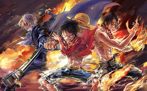 Eiichiro oda one piece, anime, luffy. 2560x1600 Luffy, Ace and Sabo One Piece Team 2560x1600 ...