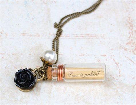 Personalized Message In A Bottle Necklacesbridesmaid Tsfriendship