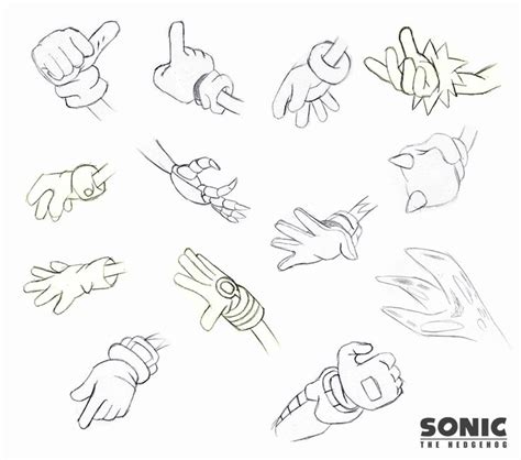 A Bunch Of Hands By Fuzon S On Deviantart How To Draw Sonic Sonic