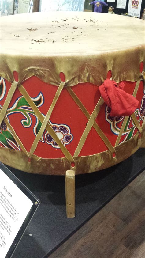 This Drum Is Part Of The Bittersweet Winds Exhibit Its A Traditional
