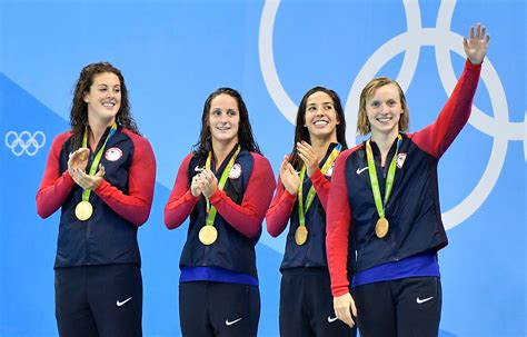 Ledecky Leads Us To Gold In 4x200 Meter Freestyle Picks Up 3rd Gold At