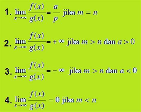 Contoh Soal Limit Fungsi Trigonometri Menuju Tak Hingga