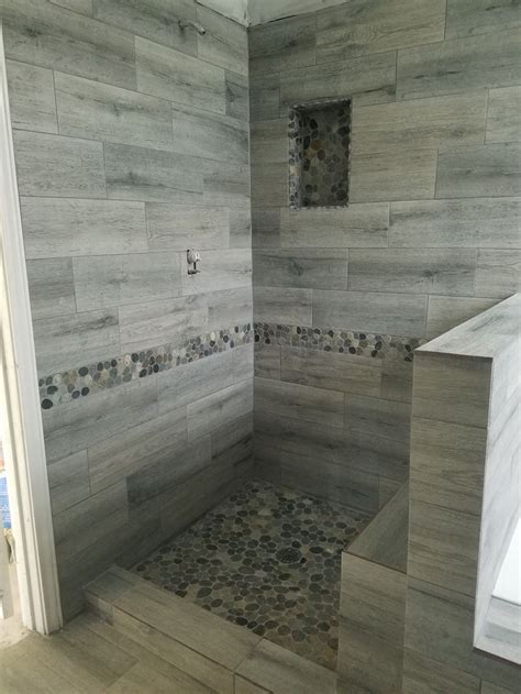 Pebble Tile Shower Tile Bathroom Shower Stall