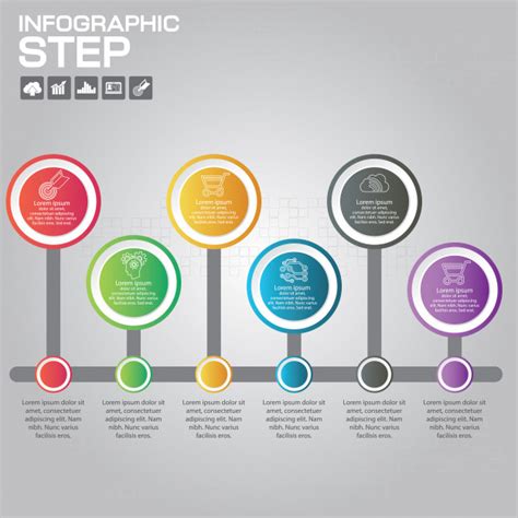 5 Steps Infographic Design Elements Premium Vector