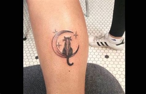 28 Best Cat And Moon Tattoo Designs Page 3 The Paws