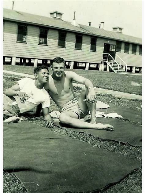 Cute Vintage Gay Couple At The Beach Photographic Print For Sale By Chuusookusekai Redbubble