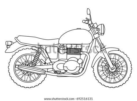 4505 Motorbike Line Drawing Images Stock Photos And Vectors Shutterstock