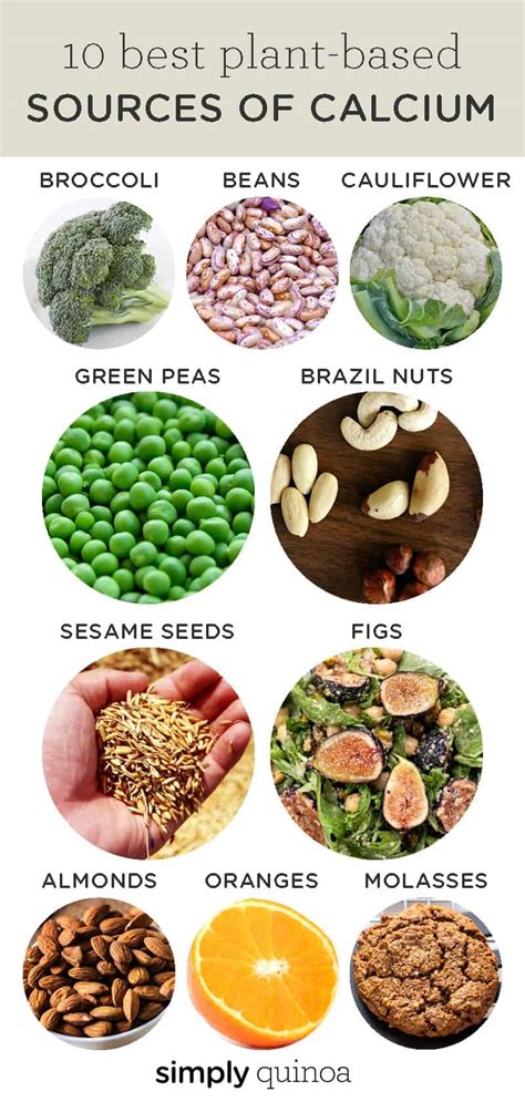 Rich or low in multiple nutrients, glycemic index, vegan or vegetarian. 10 Amazing Natural Sources of Calcium - Simply Quinoa