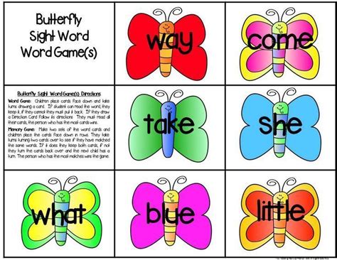 Butterfly Literacy Centers And Games For K 2nd Special Education