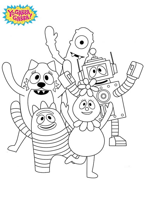 Yo Gabba Gabba Brobee Coloring Pages