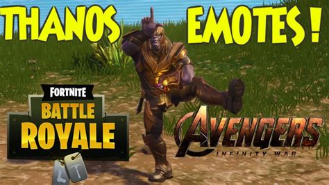 Fortnite Br Thanos Doing Emotesdances Marvel Skin Youtube