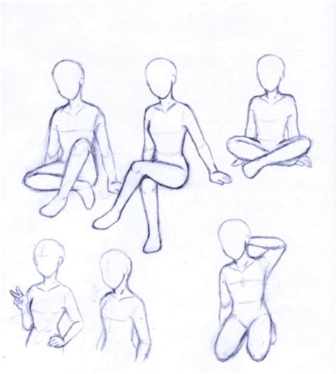 Sitting Poses Drawing At Getdrawings Free Download