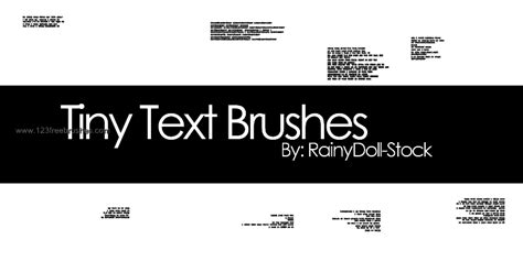 Tiny Text Text Box Brushes 123freebrushes