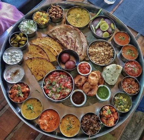 Rajasthaniindian Food Platter Food Platters Food Dishes Indian Food
