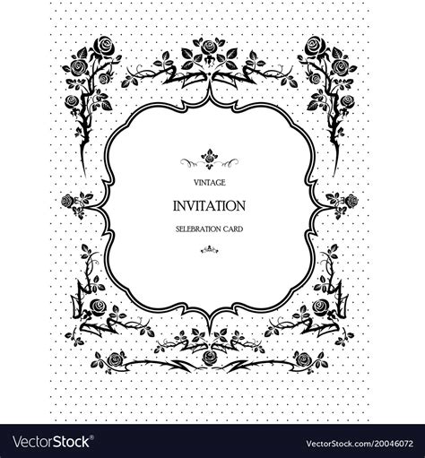 Roses Frame Royalty Free Vector Image Vectorstock 512