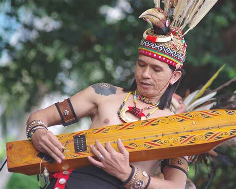 Alat Musik Tradisional Kalimantan Barat Gambar Penjelasan