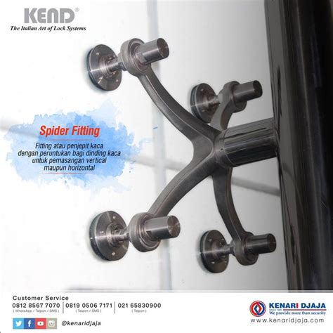 J k pusat accessories kereta. Spider Fitting Penjepit Partisi Kaca Kenari Djaja di 2020 ...