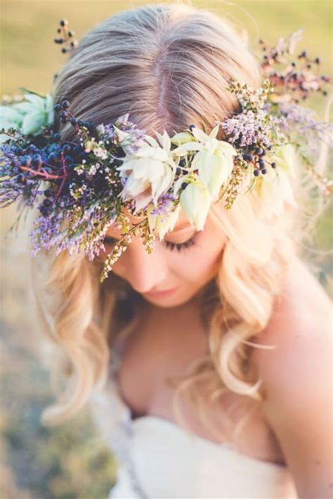Bridal Flower Crown Wild Berry Glamour Meets Serene