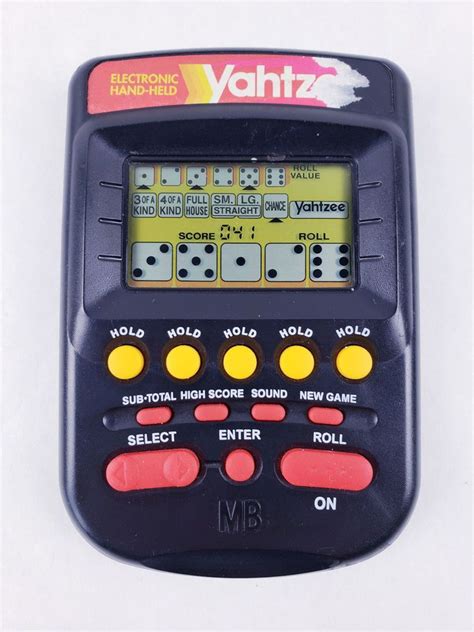 Yahtzee Electronic Handheld Game 4511 By Milton Bradley 1995 Tested And