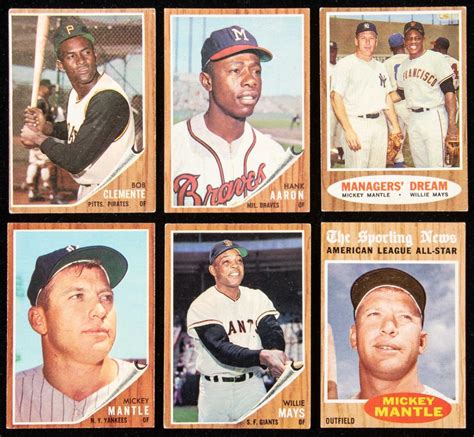 Sold At Auction 1962 Topps Baseball Complete Set 598 Cards