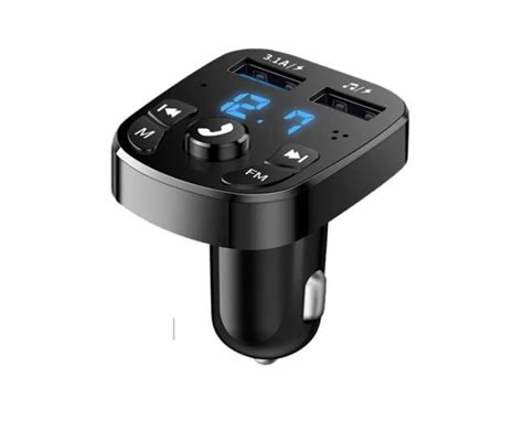 Handas De Automóvil Bluetooth 50 FM Transmisor Kit Modulador MP3 Player
