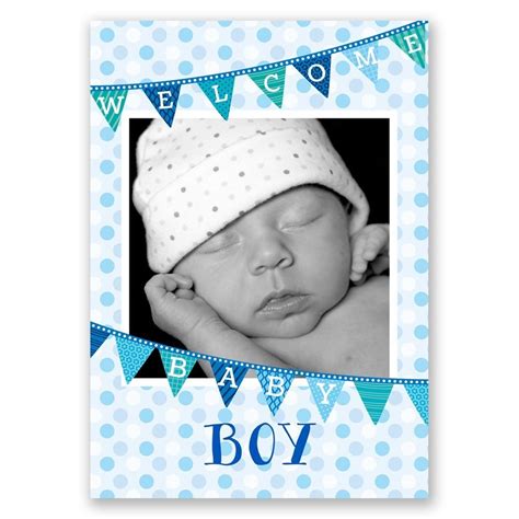 Welcome Baby Boy Birth Announcement Invitations By Dawn