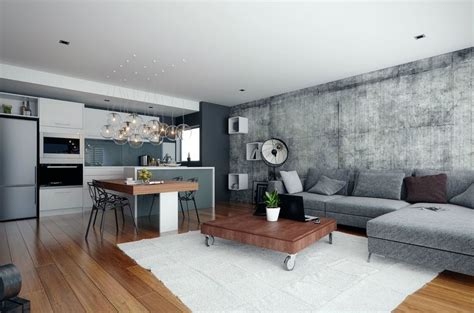 Sleek Grey Apartment Interior Stylish Apartment Minimalist Apartment