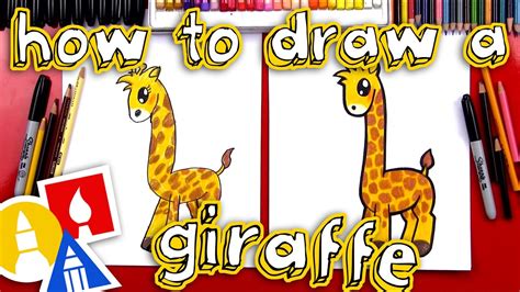 How To Draw A Cartoon Giraffe Youtube
