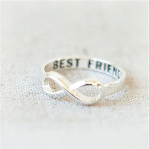 Best Friends Infinity Ring In Silver By Laonato On Etsy Bff Rings