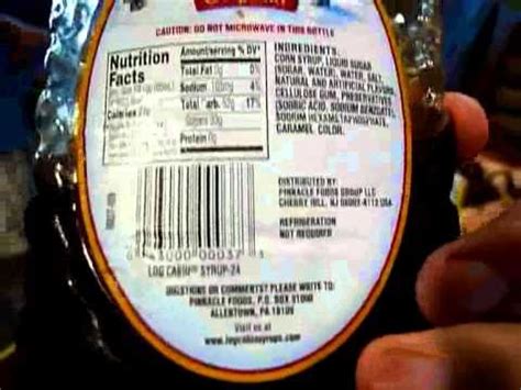 Check spelling or type a new query. Log Cabin syrup says No High Fructose Corn Syrup - YouTube