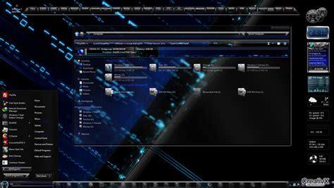 Blue Black Theme For Windows7 By Allthemes On Deviantart