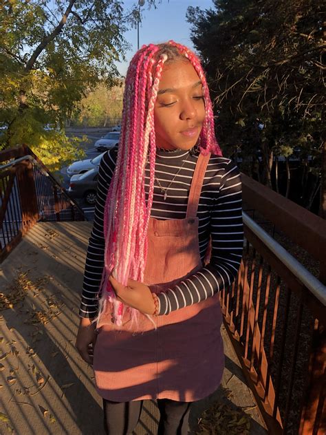 Curly Braids Short Braids Hair Inspo Hair Inspiration Pink Box