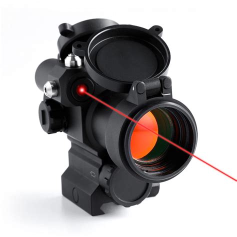 Pinty Pro 1x 30mm Red Dot Sight With Red Laser Sight 2 Moa Red Dot