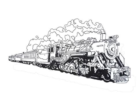 Steam Engine Drawing | Drawings, Super coloring pages, Steam engine