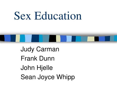 Ppt Sex Education Powerpoint Presentation Free Download Id242612