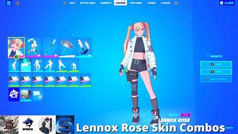 Lennox Rose Skin Combos Fortnite Battle Royale Youtube