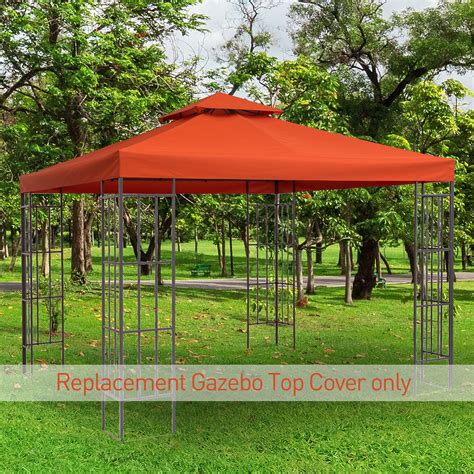 You can have beauty, comfort and shade all in one by adding these stunning canopy gazebos at your space. Outsunny 3m x 3m Replacement Gazebo Canopy Roof Top 2-Tier ...