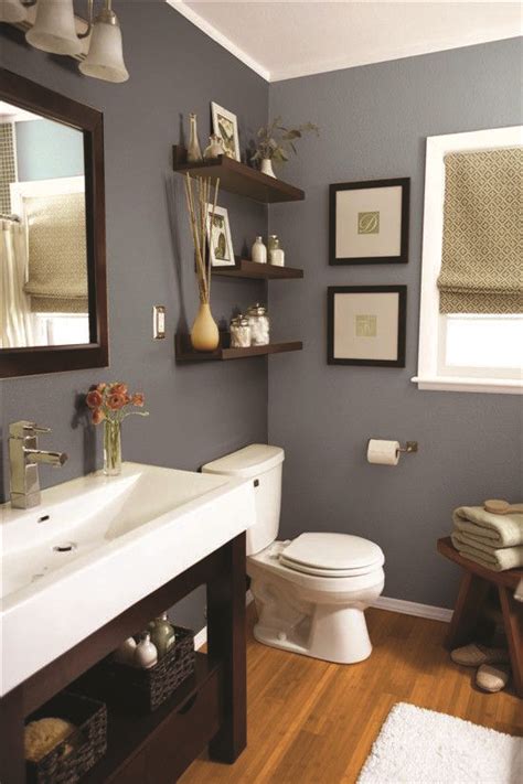 10 Paint Color Ideas For Small Bathrooms Homes Tre Wood Wall