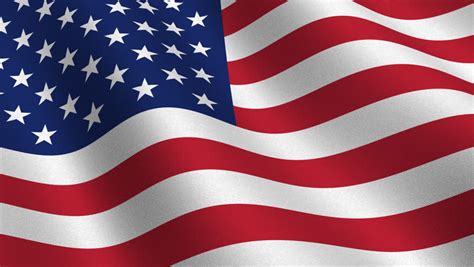 Usa Flag Waving Wind Highly Stock Footage Video 100 Royalty Free